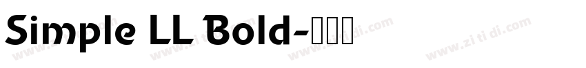 Simple LL Bold字体转换
